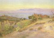 Mattew Ridley Corbet,ARA Volterra,looking towards the Pisan Hills (mk46) oil painting